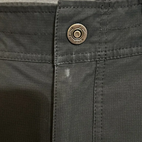 Kuhl Silencr Kargo Shorts Mens 35 Black Hiking Outdoors Stretch Travel Logo - Picture 4 of 10